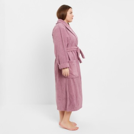 Women's bathrobe, dry rose color, size 54-2