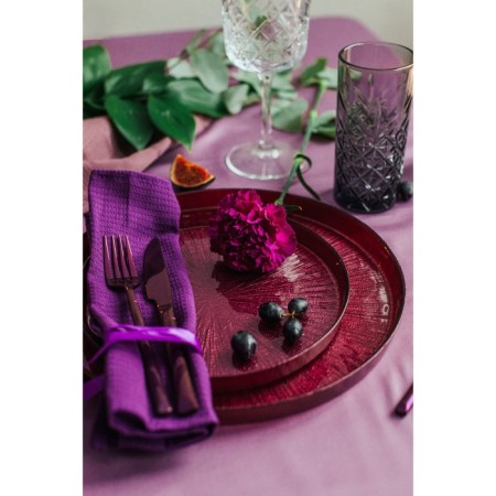 Serving dish "Link", d = 28 cm, red color-3