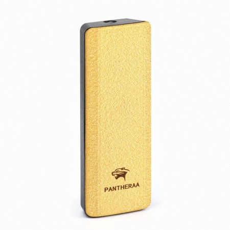 Electronic lighter, USB, spiral, flashlight, 2.5 x 7.5 cm, yellow-2