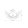 Ceiling lamp Florencia, 36xg4, Color Gold