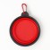 Silicone, folding bowl, 350 ml, 11 cm, red