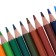 Pencils of 12 colors "Forest landscape", PVC