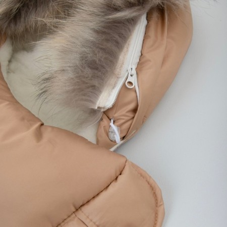 Set for discharge Winter Kinderlitto "Lapland", 5 items, height 56-62 cm, beige color-4