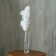 Decor of feathers "Fountain" on the leg, height - 70 cm