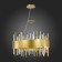 Suspended chandelier ST LUCE. SL1633.203.12. Olvera. 12x40 watts, E14, 60x60x37 cm, matte gold color