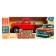 Retro pickup machine, metallic, inertia, doors, light and sound effects, 1:32, red red and sound effects open