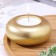 Candle "Complete. Marble" in the candlestick of gypsum large, 11x5 cm, gold