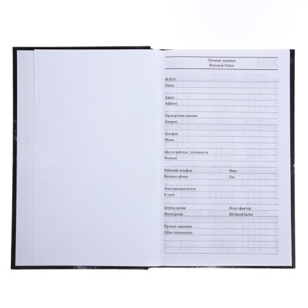 Deliciper of Leduced A5, 128 sheets "Dark Marble", hard cover, glossy lamination-13