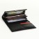 Women's wallet on magnets, black color