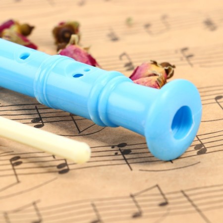 Music Life Blockflate, Blue, German System, Soprano, 30 cm-2