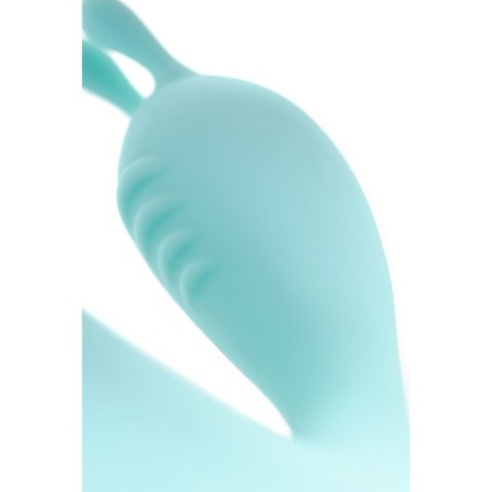 Flovetta by Toyfa Iris vibrator with clitoral stimulator, silicone, 22 cm, blue color-3