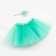 KAFTAN photo shoot Set "Asterisk" is three -layer skirt and head bandage, blue