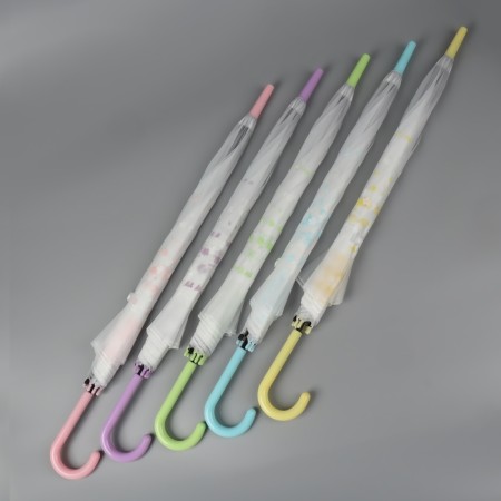 Umbrella - semi -automatic “flowers” ​​cane, 8 spokes, r = 45 cm, color mix-8