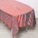 Ground tablecloth, red color, 137x183 cm