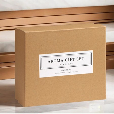Gift set: diffuser 120 ml, aromatic candle, 120 gr, English pear and freesia-4