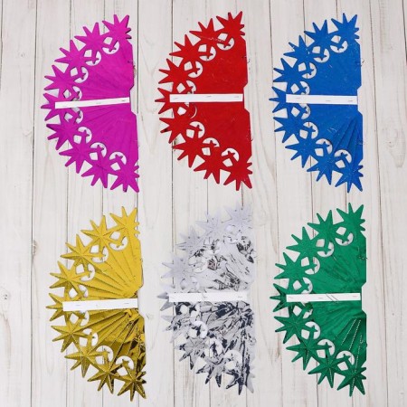 Foil ball "Star" 40x20 cm, mix-3