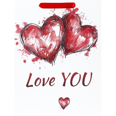 Package Gift Laminated Vertical "Love", M 26 × 32 × 12 cm-2