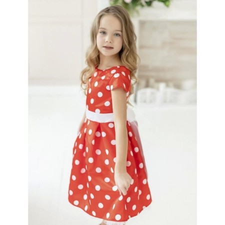 Dress "Diana", height 98 cm, red color-3