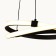Suspended chandelier Mantra Infinity, LED, 2500LM, 2800K, 300 mm, brown color