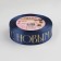 A satin tape with a new year, 25 mm, 23 ± 1 m, dark blue color