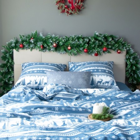 Bed linen "Ethel" duet Scandi Dream 143x215 cm - 2 pcs, 220x240 cm, 70x70 cm - 2 pcs, calico-1