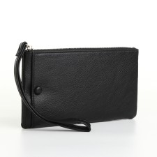 Women's wallet with lightning, black color