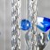 Wind music plastic "Butterflies and heart-mirror" 4 tubes 11 elements 75 cm