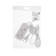 Extension cord 2 sockets, 1.7 m, 6 A, PVS 2x0.75 mm2, without salary, white