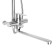 Shower system Accoona A83103-2, with a tropical shower, stainless steel, chrome