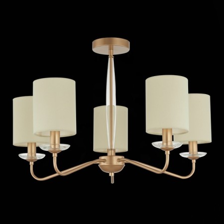 Ceiling EVOLUCE lamp. Sle108002-05. Rita. 5x40 watts, E14, 67x67x43 cm, golden color-1