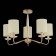 Ceiling EVOLUCE lamp. Sle108002-05. Rita. 5x40 watts, E14, 67x67x43 cm, golden color