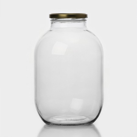 Causing set, cans with a golden lid and label, TO-82 mm, 3 l, sterilizer, opener-2