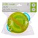Set for feeding: a bowl on a suction cup with a lid, a spoon, the color is turquoise