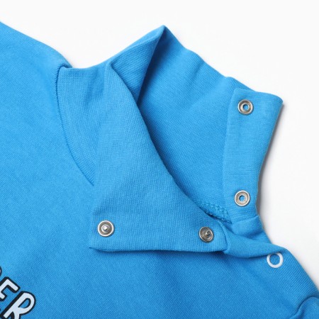 Turtleneck for boys, dark turquoise color, height 98 cm-1