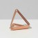 Tsentic holder with a “triangle” clip set 5pcs, 2.4 × 2.4 × 1.2 cm, color pink gold