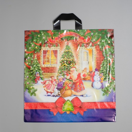 Package "Winter Miracle", polyethylene with a loop pen, 44 x 44 cm, 70 μm-1