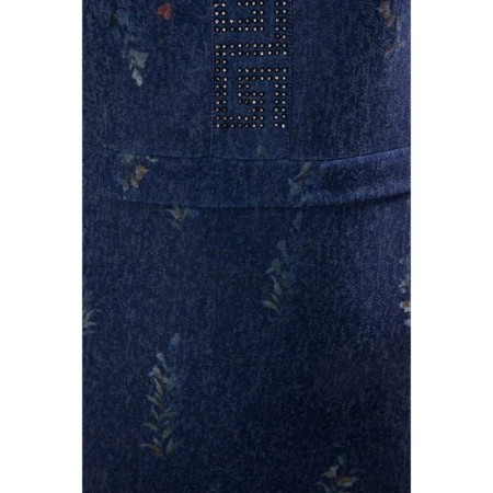 Female dress, size 44, blue color-4