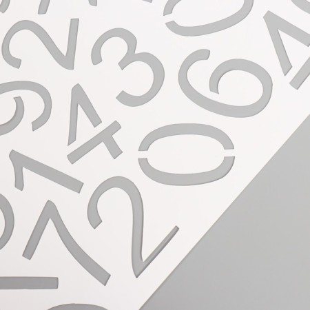 Plastic stencil "digital background", 16x24 cm-2