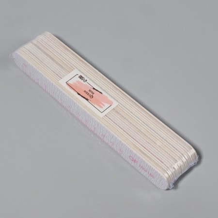 Steep file, set 20 pcs, abrasiveness 180, 18 cm, gray/pink color-5