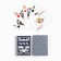 Plastic Plastic Cards "888", 54 pcs, 28 μm, 6.3 x 8.8 cm