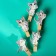 Set for photos and decor "kittens", in a set of clothespins 10 pcs., Rope 100 cm