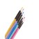 System Synthetics Round 6 pieces with colored handles of pastel (No. 2,4,6,8,10,12)