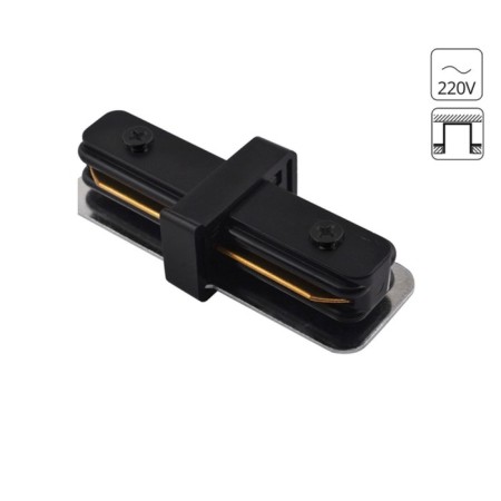 Direct Connector for the ARTE LAMP Track Accessories A130206, 3x8x2 cm, black