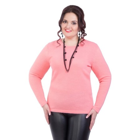 Female jumper, size 52, coral color