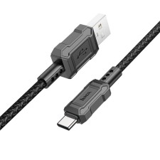 Hoco X94, Type -C cable - USB, 3 A, 1 m, data transfer, PVC, black