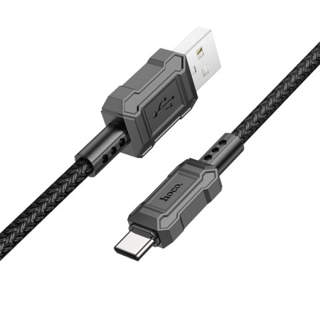 Hoco X94, Type -C cable - USB, 3 A, 1 m, data transfer, PVC, black