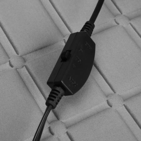 Torso heated cape, 12 V, regulator, 95 × 50 cm, wire 130 cm, gray-6