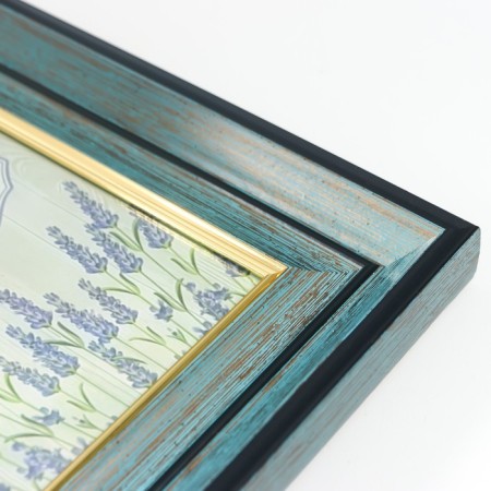 Photo frame plastic 10x15 cm "Norway" Blue, black stroke 21.7x16.8 cm-3