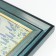 Photo frame plastic 10x15 cm "Norway" Blue, black stroke 21.7x16.8 cm