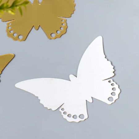 Interior mirror sticker "Openwork" set 3 pcs gold 11x7.5 cm-2